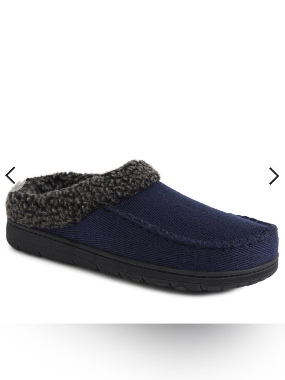 Dearfoams Navy Slippers Men's 13-14 NWT